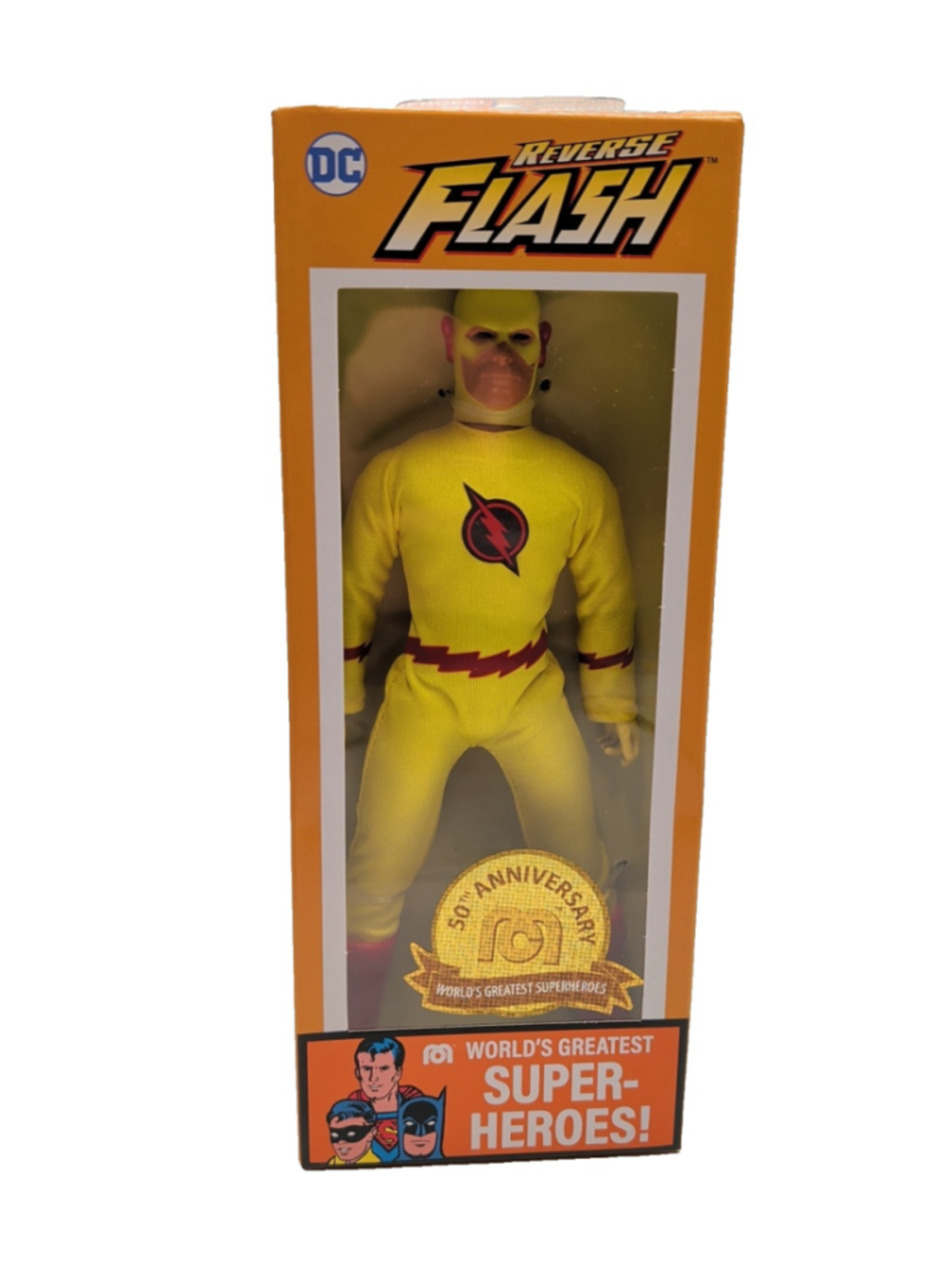 NEW Mego 51356 THE REVERSE FLASH 50th Anniversary 8in Action Figure DC Comics